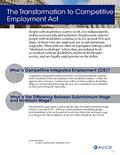 The Transformation to Competitive Employment Act